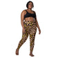 Cheetah Print Crossover leggings with pockets