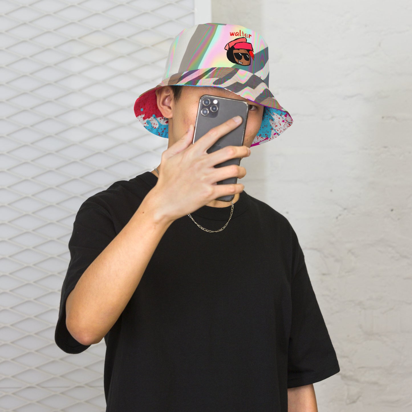 Walter Kit-Kat "Vibrant" Reversible bucket hat