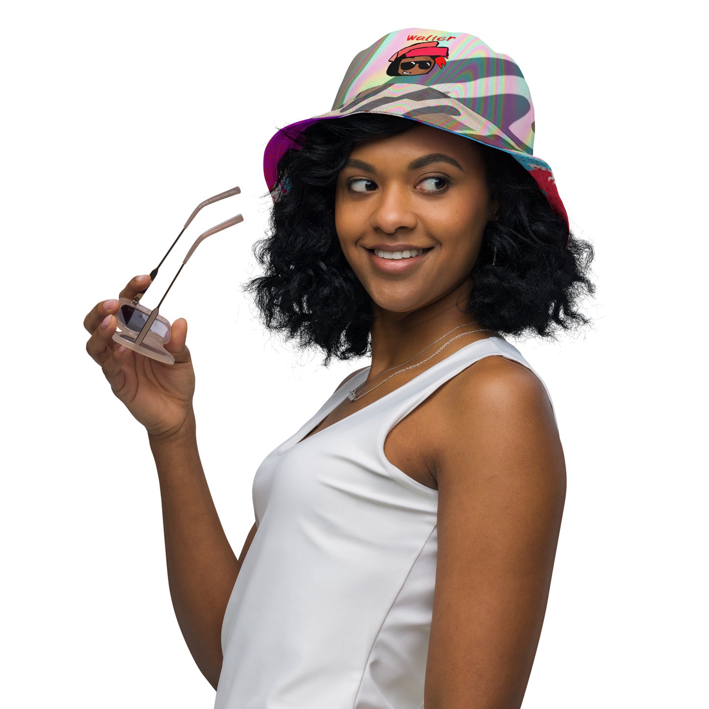Walter Kit-Kat "Vibrant" Reversible bucket hat