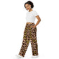 Cheetah Print  wide-leg pants