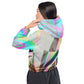 Abstract Colors Cropped Windbreaker